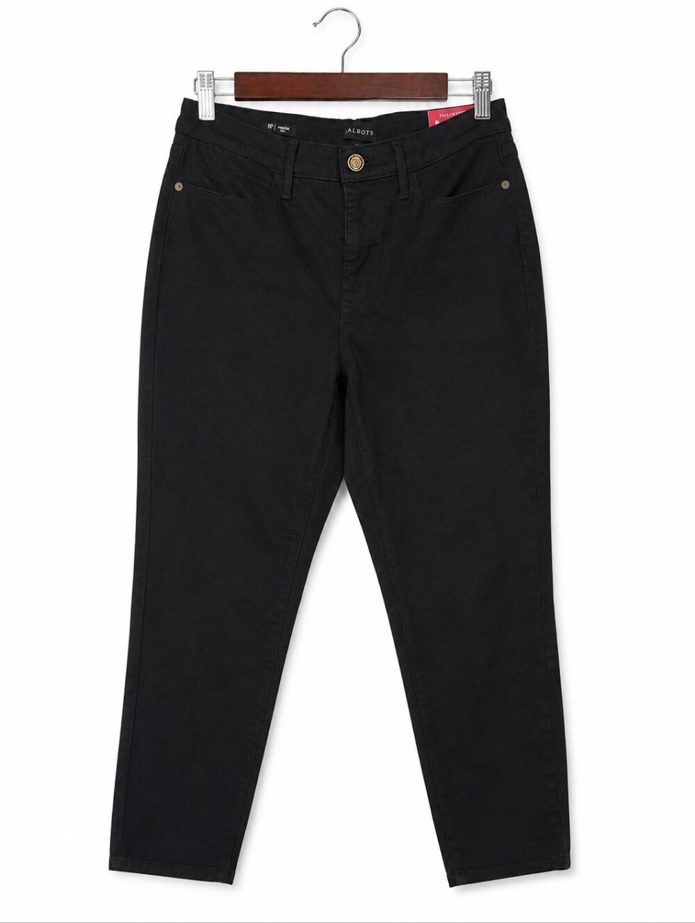 NWT Talbots Black High Waist Curvy Ankle Jeggings  Women's Petite 8P